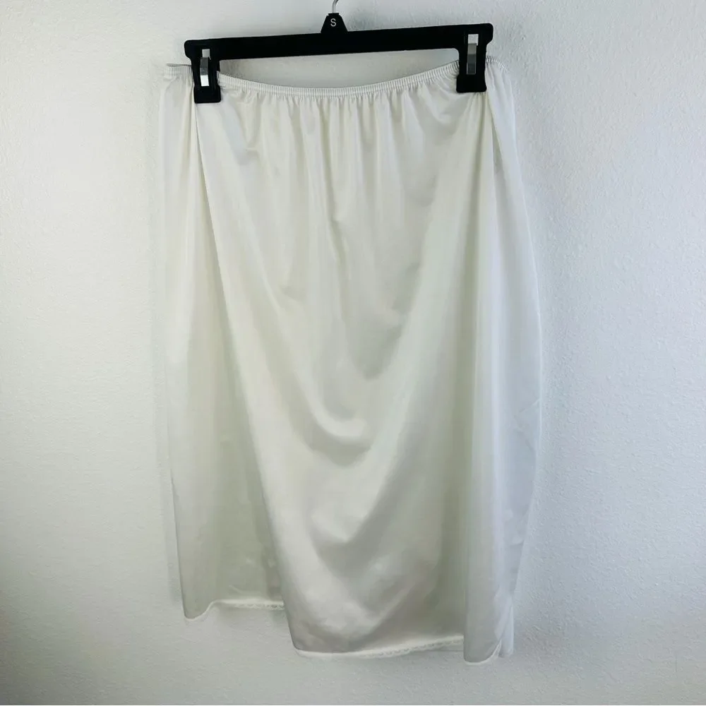 Vassarette‎ VTG White Half Slip Size XL 28/44
